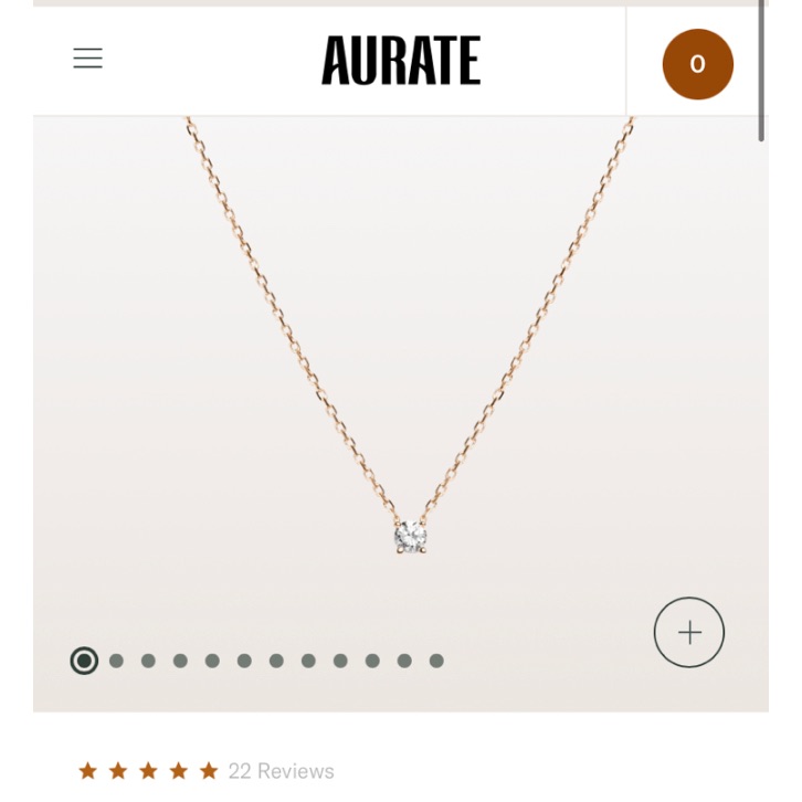 Aurate Diamond Pendant Necklace